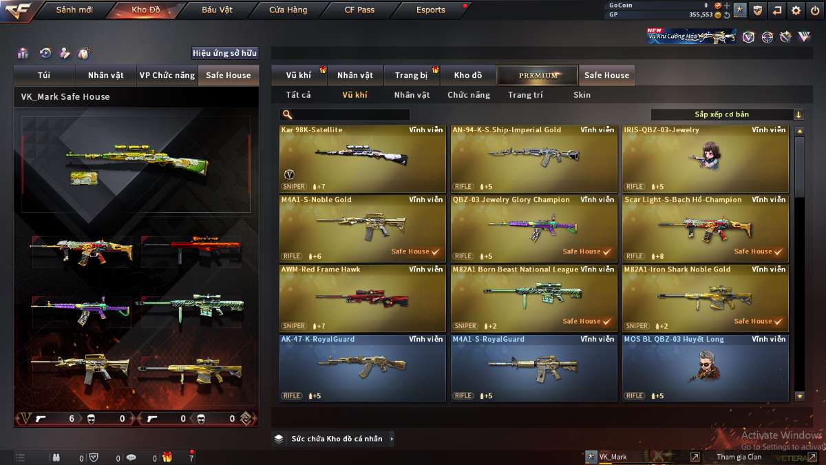 shop acc cf uy tin gia re